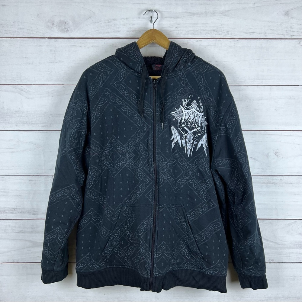 Vintage Y2K MMA Elite Zip Hoodie XL
